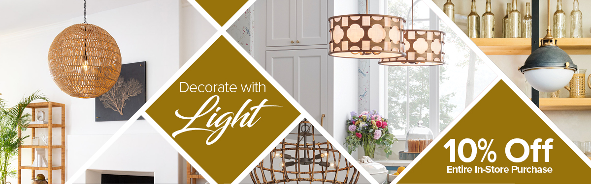 Decorate with Light Sale Lighting and Fan Sale