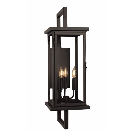 trinity collection 3-Light Wall Mount with Black Finish. Other sizes, accessories, and finishes available. 