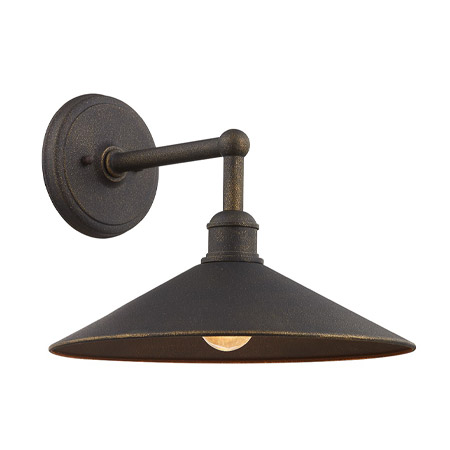 Shelton Collection 1-Light Outdoor Wall Mount Lantern in Vintage Bronze – Dark Sky Approved Troy Lighting B7592-VBZ