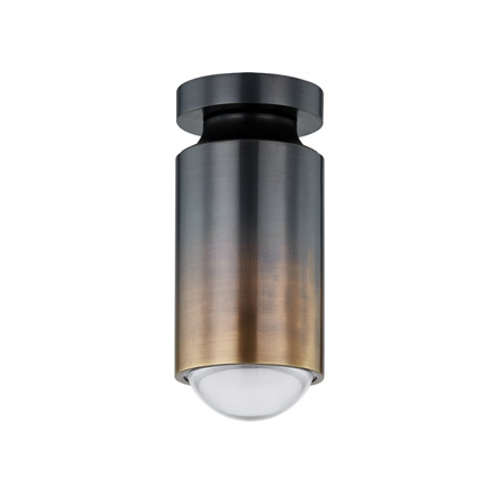 Whately Collection 1-Light Flush Mount in Gradient Brass Finish with Domed Glass Lens Hudson Valley 3405-GB