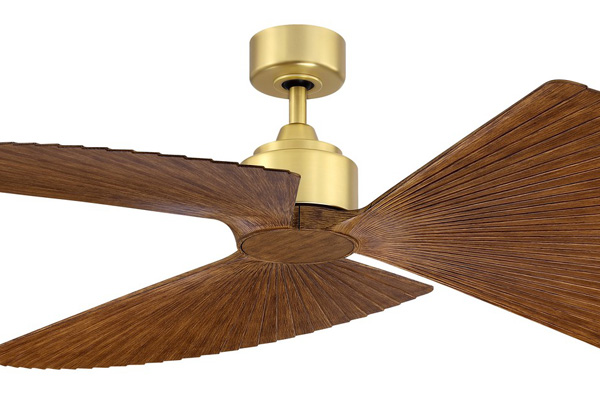 Triaire Collection Ceiling Fan Custom Motor in Brushed Satin Brass* Fanimation MAD8514BS