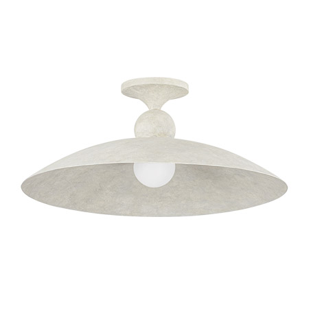 Teelin Collection 1-Light Flush Mount in Rustic Limewash Plaster Finish Hudson Valley 4320-LWP