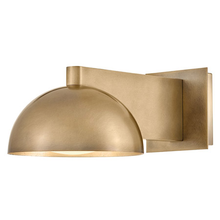 Vargas Collection 1-Light Wall Mount Task Light in Heritage Brass with Gold Leaf Accents Hinkley 48480HB-LL