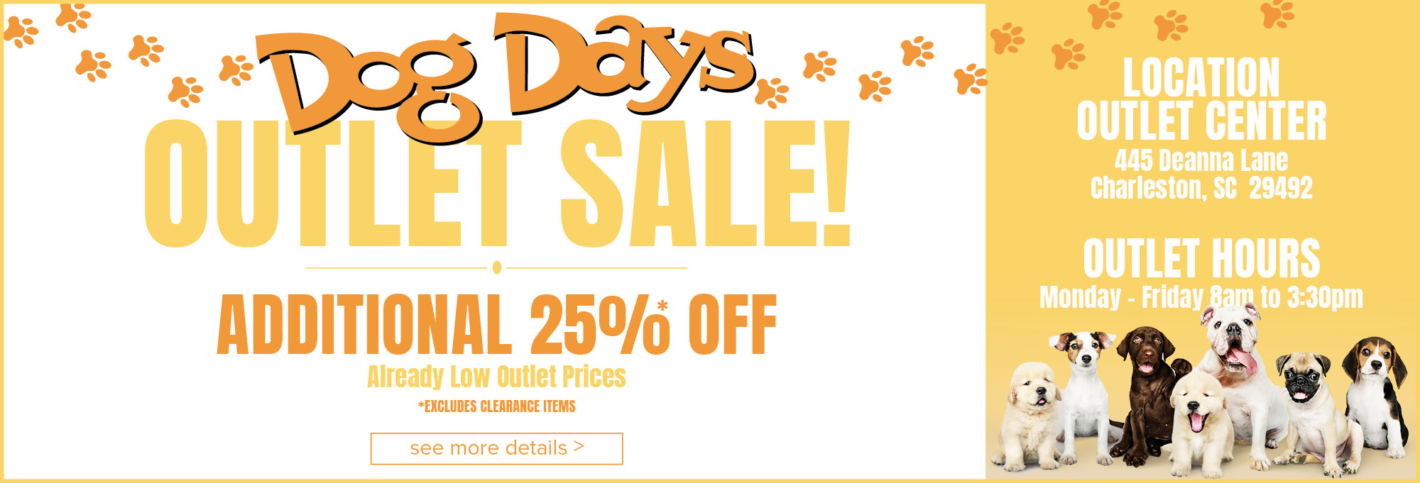 Dog Days Outlet Sale
